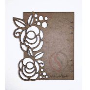 جلد چوبی دفتر طرح گل