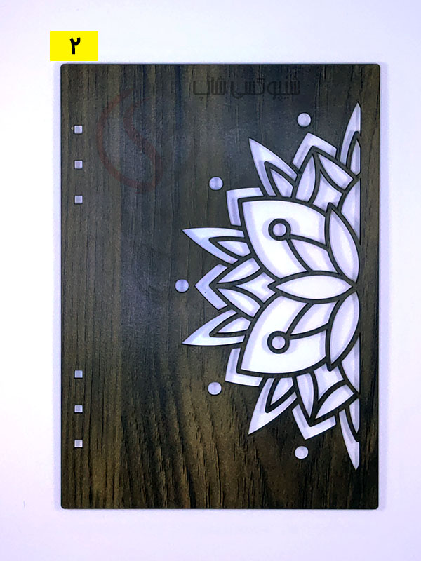 جلد چوبی دفتر رزینی جلد چوبی فانتزی دل آرا | مناسب ساخت دفتر رزینی و دستساز