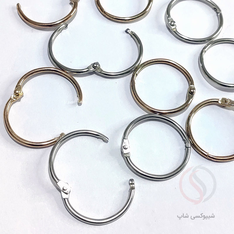 حلقه دفترچه رزنی ۲ حلقه بازشونده کلاسور