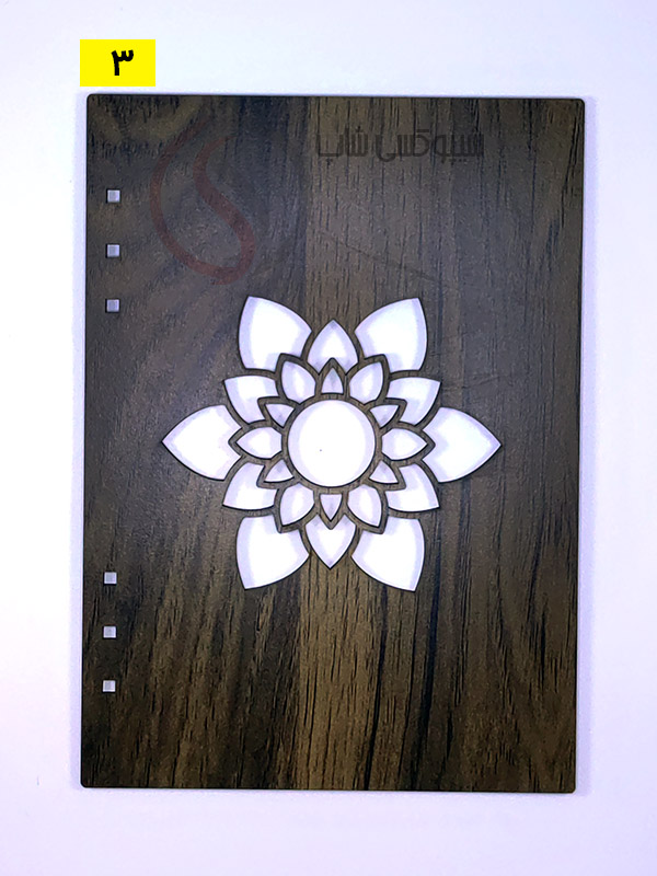 جلد چوبی دفتر رزینی جلد چوبی فانتزی دل آرا | مناسب ساخت دفتر رزینی و دستساز