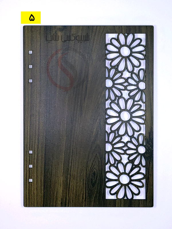 جلد چوبی دفتر رزینی جلد چوبی فانتزی دل آرا | مناسب ساخت دفتر رزینی و دستساز