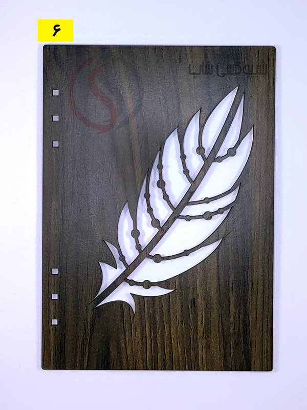 جلد چوبی دفتر رزینی جلد چوبی فانتزی دل آرا | مناسب ساخت دفتر رزینی و دستساز