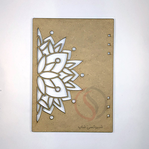 Raw2 جلد چوبی دفتر رزین