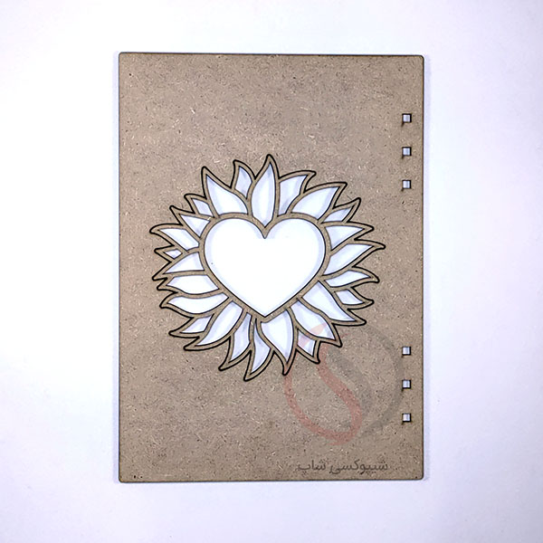 Raw7 جلد چوبی دفتر رزین