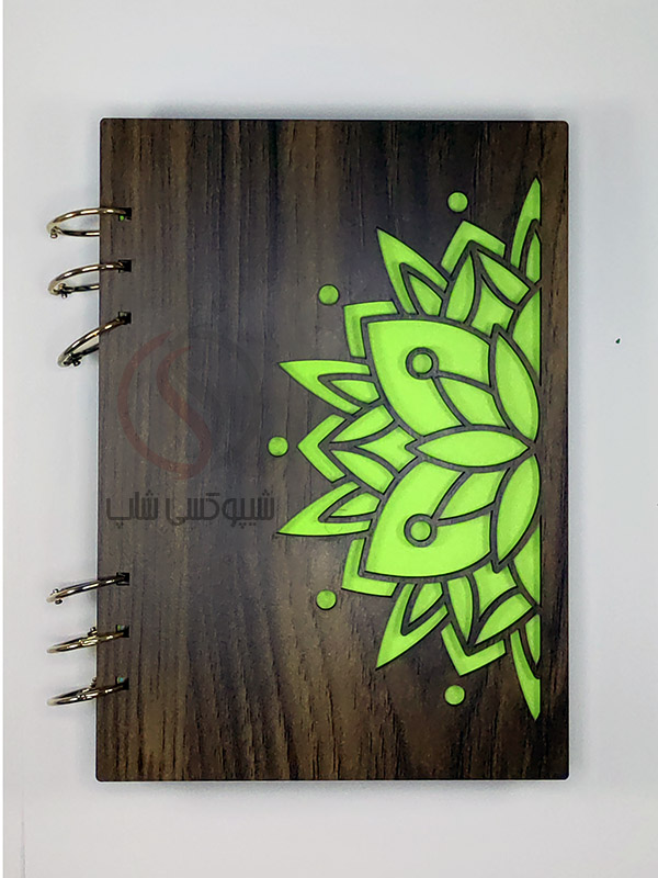 جلد چوبی دفتر جلد چوبی فانتزی دل آرا | مناسب ساخت دفتر رزینی و دستساز