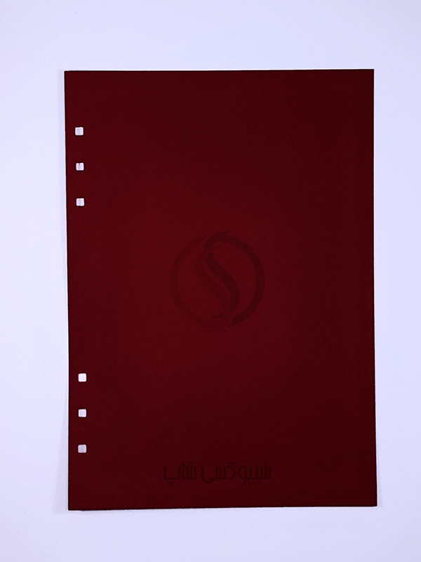 قرمز مقوای رنگی پانچ ۶ سوراخه برای دفتر رزین